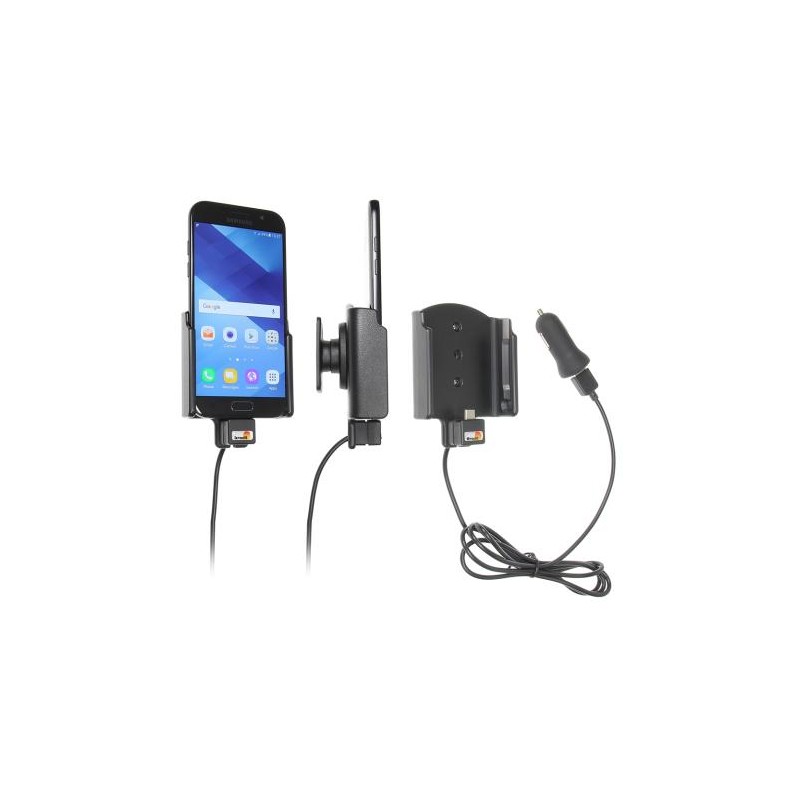 Brodit držák do auta na Samsung Galaxy A5 (2017) bez pouzdra, s nabíjením z cig. zapalovače/USB