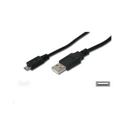 PREMIUMCORD Kabel USB 2.0 A - Micro B propojovací 1m
