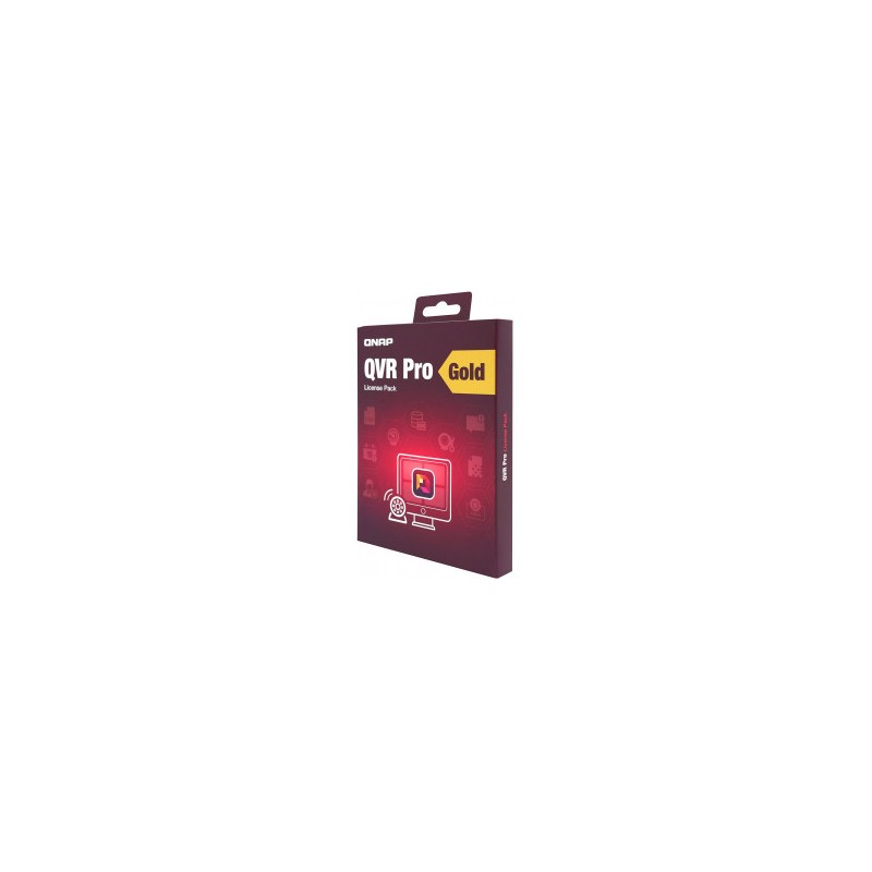 QNAP LIC-SW-QVRPRO-GOLD-EI - QNAP QVR Pro License - 8 dalších kamer a neomezené přehrávání