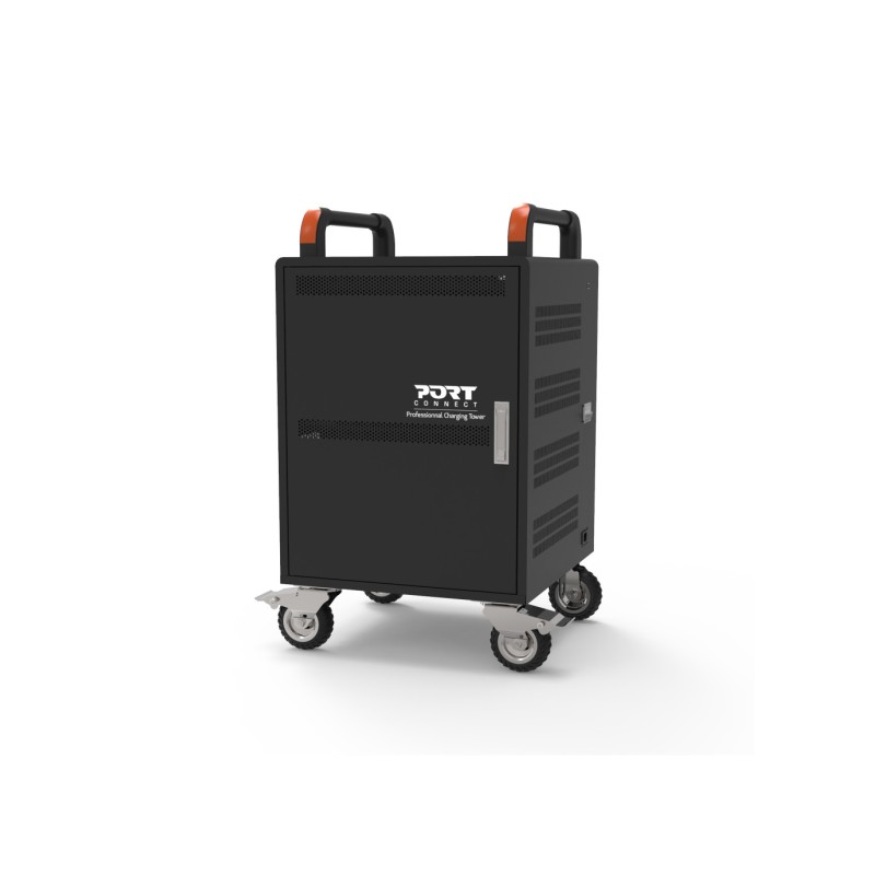 PORT CONNECT CHARGING CABINET 20 Notebooks + RACK 1xU 19’’, černý