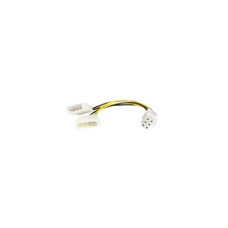 PREMIUMCORD Redukce napájecí 5,25" Molex - 6pin pro PCI-E grafické karty