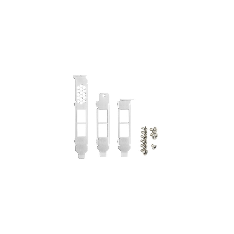 QNAP BRKT-QXG-10G2T - Full-height/low-profile/flat brackets for dual-port RJ45 NIC