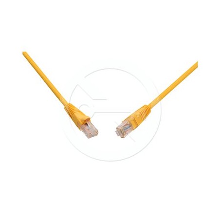 SOLARIX patch kabel CAT6 UTP PVC 0,5m žlutý snag proof
