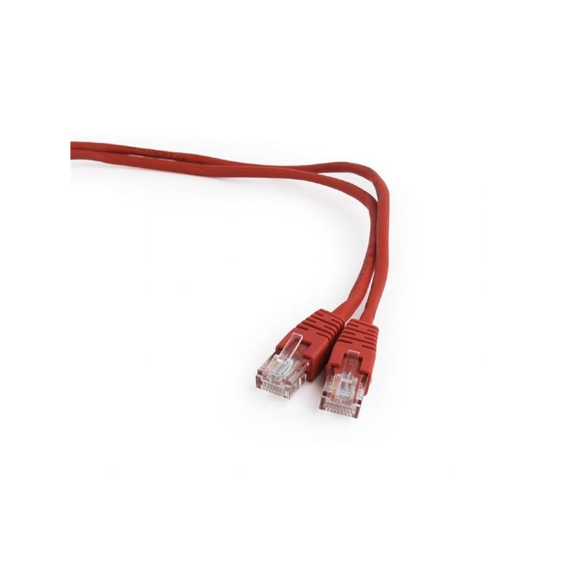 GEMBIRD Eth Patch kabel cat5e UTP 0,5m - červený