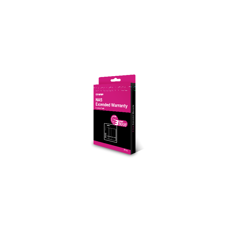 QNAP prodloužená záruka pro NAS, typ PINK-3Y-EI, elektronická licence