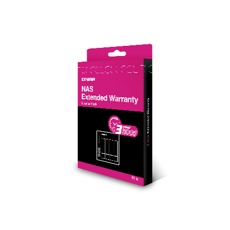 QNAP prodloužená záruka pro NAS, typ PINK-3Y-EI, elektronická licence