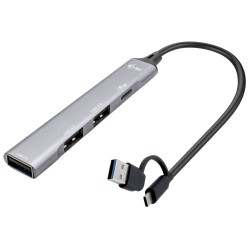 i-tec USB-A/USB-C Metal HUB 1x USB-C 3.1 + 3x USB 2.0