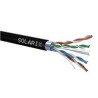 Instalační kabel venkovní Solarix FTP, Cat6, drát, PE, cívka 500m