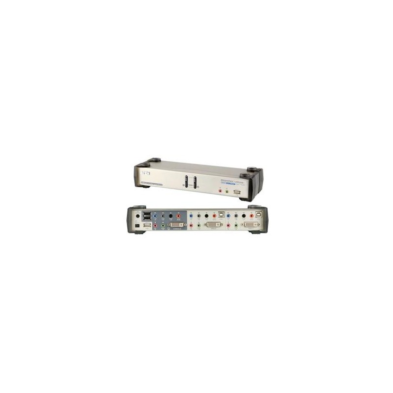 ATEN KVMP DVI USB, hub, aud. 7.1 aud., podpora 3D