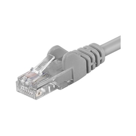 PREMIUMCORD Patch kabel UTP RJ45-RJ45 CAT5e 1m šedá