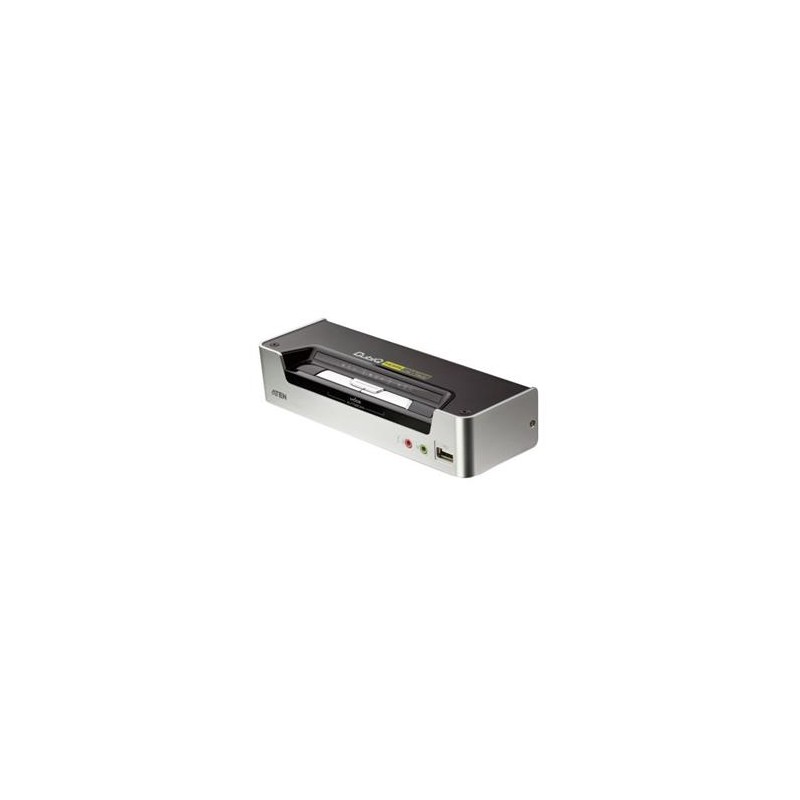 ATEN 2port KVMP USB HDMI, usb hub, audio