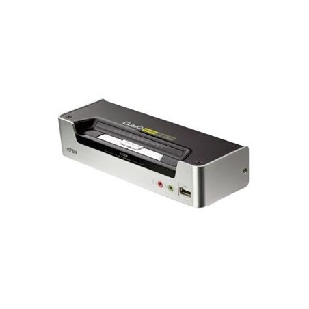 ATEN 2port KVMP USB HDMI, usb hub, audio