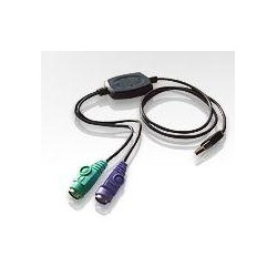 ATEN USB konvertor na 2xPS/2, kl.+myš, kabelový