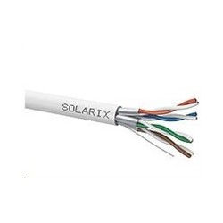 Instalační kabel Solarix STP, Cat6A, drát, LSOH, cívka 500m