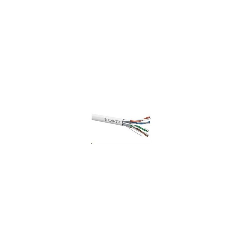 Instalační kabel Solarix STP, Cat6A, drát, LSOH, cívka 500m