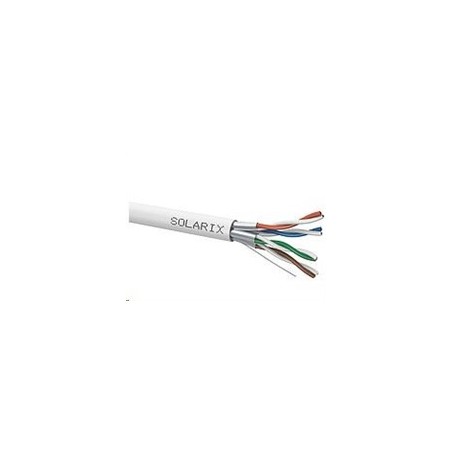 Instalační kabel Solarix STP, Cat6A, drát, LSOH, cívka 500m