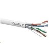 Instalační kabel Solarix STP, Cat6A, drát, LSOH, cívka 500m