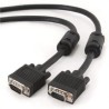 GEMBIRD Kabel VGA propojovací 5m, černý (HD15M/M, dvojité stínění, feritová jádra)