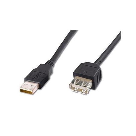 PremiumCord USB 2.0 kabel prodlužovací, A-A, 3m černá
