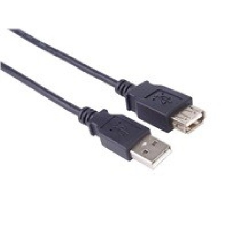 PremiumCord kabel prodlužovací USB 2.0, A-A, 0,5m, černá