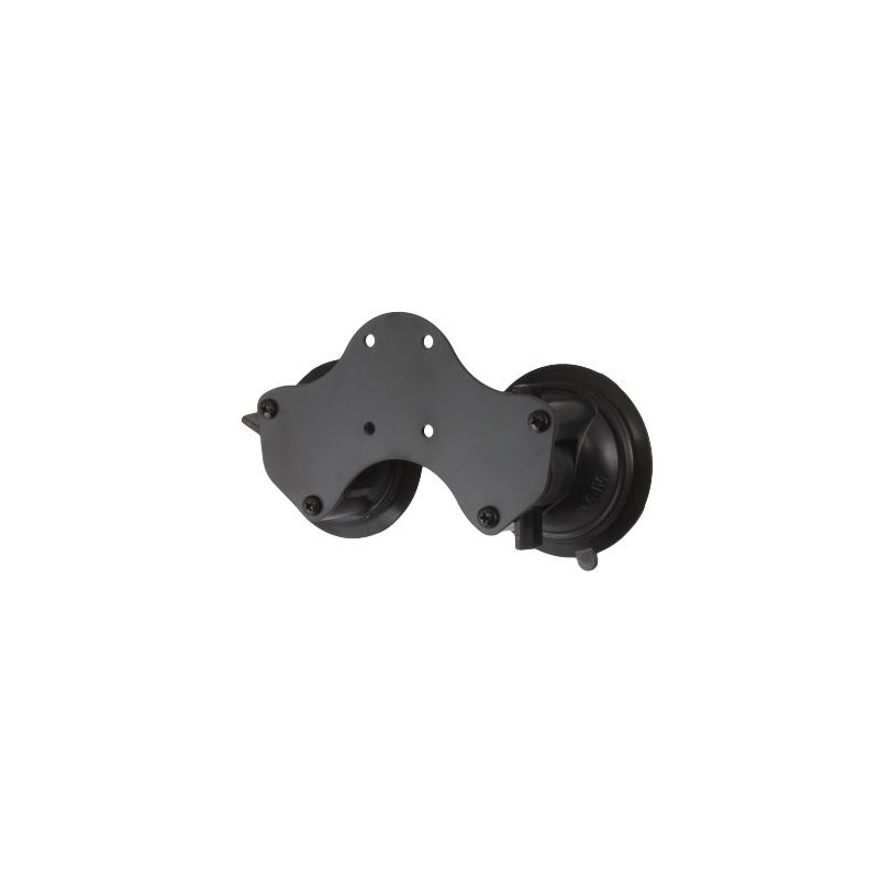 RAM Mounts úchyt se dvěma přísavkami na sklo o průměru 84 mm, AMPS vzor děr, RAM-B-189BU