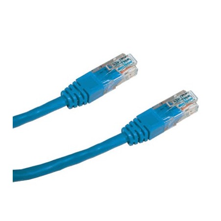 DATACOM Patch cord UTP CAT6 0,25m modrý