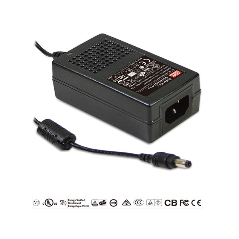 MEANWELL GST25A12-P1J stolní nap.zdroj 12V 25W