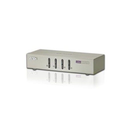 Aten 4-port KVM USB, audio 2.1, včetně kabelů